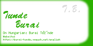 tunde burai business card